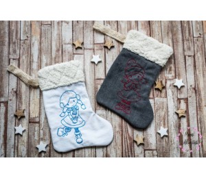 Stickserie - Schneegetobe Girl 5